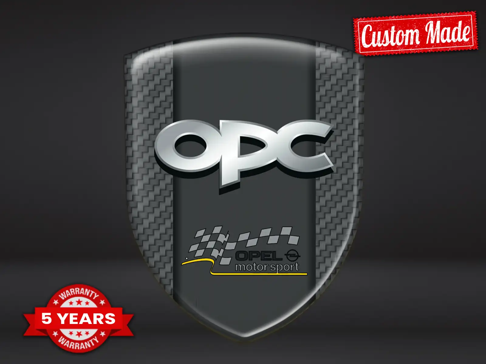 OPC Heckscheibenaufkleber Exklusiv Minimal Anpassbar